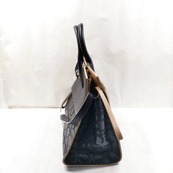 Ferragamo Studio Black Leather Hand Bag mon1000-101425 - Picture 4 of 16